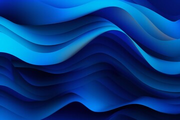 Gradient dynamic blue lines background Generative AI
