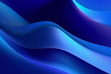 Gradient dynamic blue lines background Generative AI