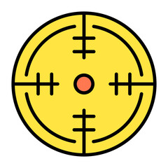 Army Target Line Color Icon