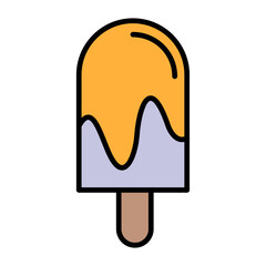 Icecream Line Color Icon