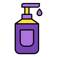 Hand Soap Line Color Icon