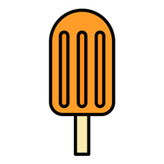 Ice Lolly Line Color Icon