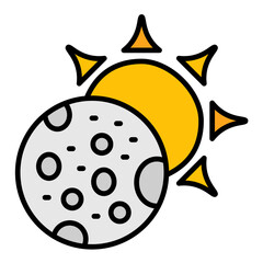 Eclipse Line Color Icon