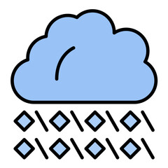 Hailstorm Line Color Icon