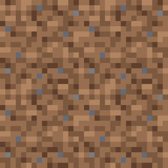 Abstract seamless pattern texture pixel art background. Knitted design. Isolated vector 8-bit illustration.