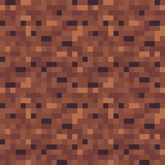 Glitch digital color pixel noise. Abstract seamless pattern texture pixel art background. Knitted design. Isolated vector 8-bit illustration.