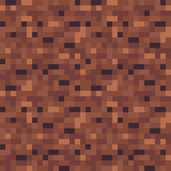 Glitch digital color pixel noise. Abstract seamless pattern texture pixel art background. Knitted design. Isolated vector 8-bit illustration.