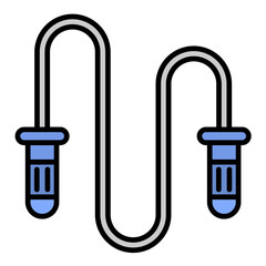 Jumping Rope Line Color Icon