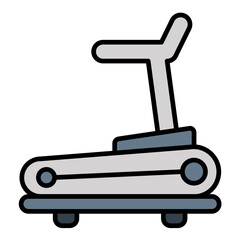 Treadmill Line Color Icon