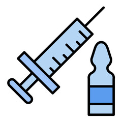 Ampoule Line Color Icon