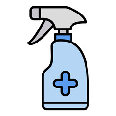 Antiseptic Line Color Icon