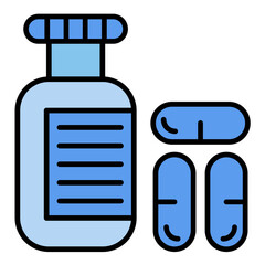 Medicine Line Color Icon