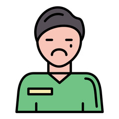 Emotional Line Color Icon