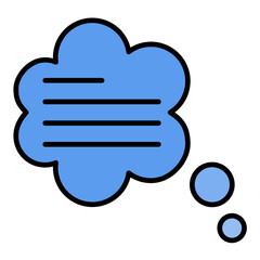 Thinking Line Color Icon