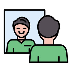 Self Awareness Line Color Icon