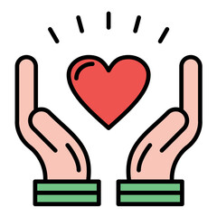 Respect Line Color Icon