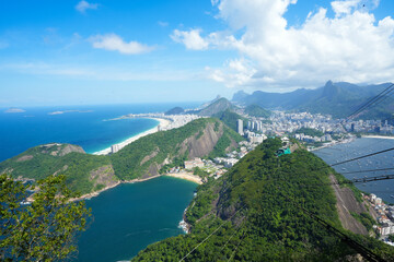 Fototapeta na wymiar landscape in Rio de Janeiro. photo during the day. aerial photography.