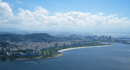 Fototapeta na wymiar landscape in Rio de Janeiro. photo during the day. aerial photography.