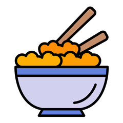 Kimchi Line Color Icon