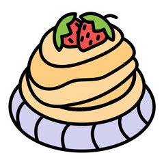 Pavlova Line Color Icon