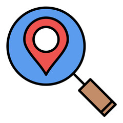 Scanning Location Line Color Icon