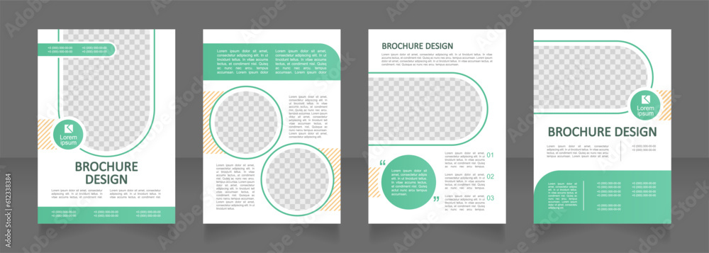 Canvas Prints environmental friendly agribusiness blank brochure design. template set with copy space for text. pr