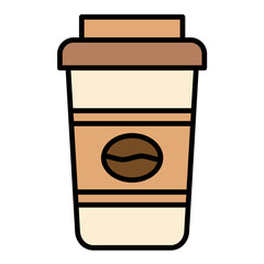 Coffee Line Color Icon