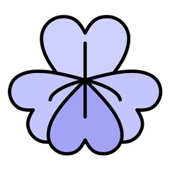 Pansy Line Color Icon