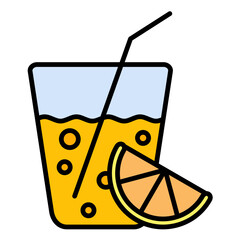 Drink Line Color Icon
