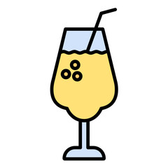 Mimosa Line Color Icon
