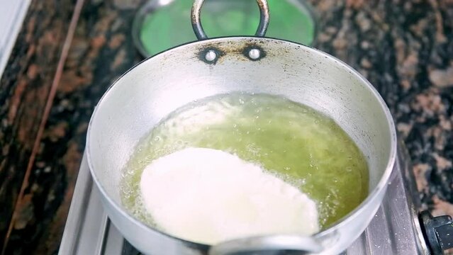 Nepali Style Puri preparation in progress