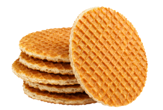 Delicious waffles cut out