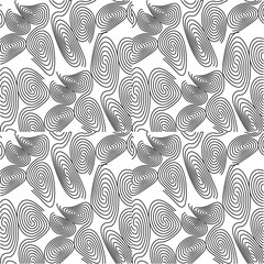 Fototapeta premium monochrome background with square and circle pattern vector design, technology theme, dimensional dotted flow in perspective, big data, nanotechnology.