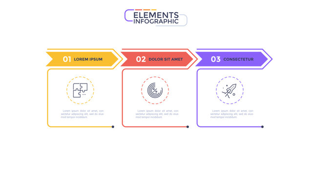 Thin Line Modern Infographic Template. Vector Illustration