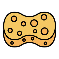 Sponge Line Color Icon