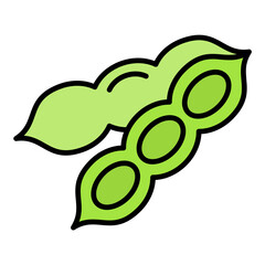Peas Line Color Icon
