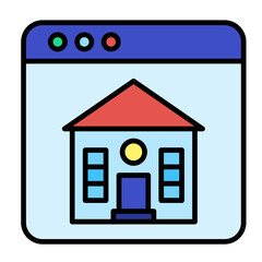 Homepage Line Color Icon