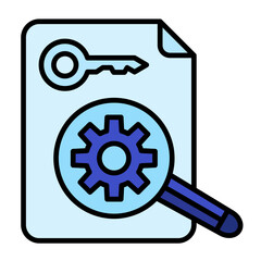 Keywords Optimization Line Color Icon