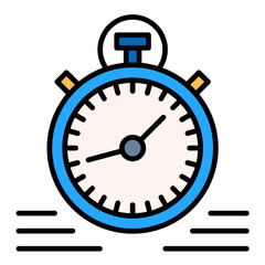 Stopwatch Line Color Icon