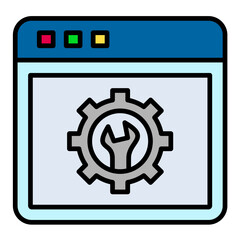 Configuration Line Color Icon