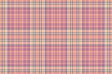 Check seamless texture of plaid fabric textile with a pattern background vector tartan.
