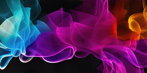 Fototapeta premium Abstract colorful wave background for design.