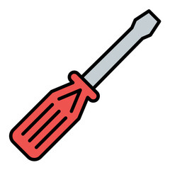Screwdriver Line Color Icon