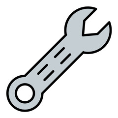 Spanner Line Color Icon