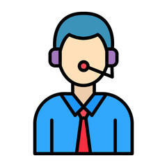 Assistance Line Color Icon