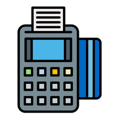 Pos Terminal Line Color Icon