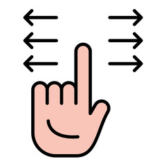 Slide Line Color Icon