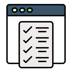 Survey Line Color Icon