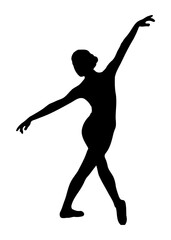 Ballet dancer silhouette