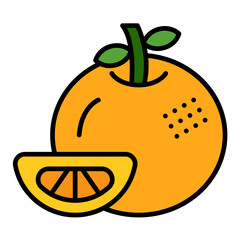 Tangerine Line Color Icon